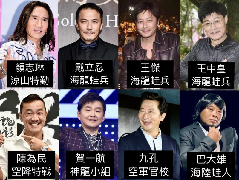 王傑、戴立忍全是海龍蛙兵！8位男星軍旅「特種背景超硬」