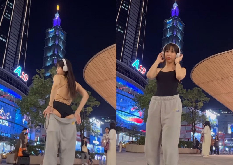 香港網美台北101前辣秀美尻 羞認「喜歡台灣男生」