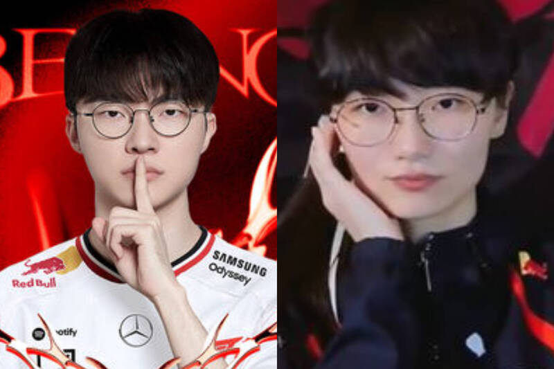 美女網紅撞臉FAKER！低頭一看竟「暗藏凶器」 網驚：比AI還誇張