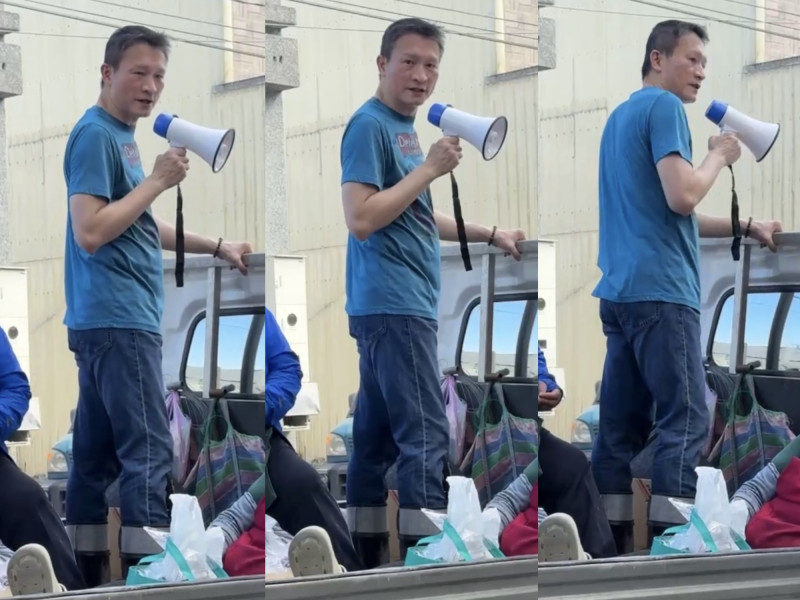 （獨家）秦楊花蓮救災！台派網紅直擊「劉文聰發綠豆湯」致敬鏟子超人