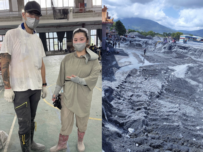 （專訪）不想只轉發訊息！台派網紅Debbie「挺進花蓮災區」親手鏟泥守護家園