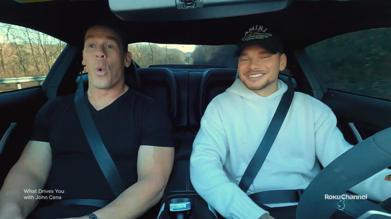 道奇球星貝茲攜手前摔角明星約翰希南  登節目開車兜風