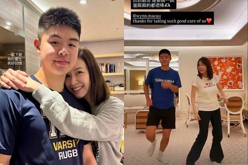 超閃母子檔！蔡依珊尬18歲愛子熱舞 24秒影片曝光