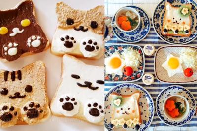 貓咪吐司不用模具就能做！「一個步驟」超萌動物臉隨你捏(影片)