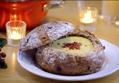 南瓜蘑菇麵包濃湯 (影音)