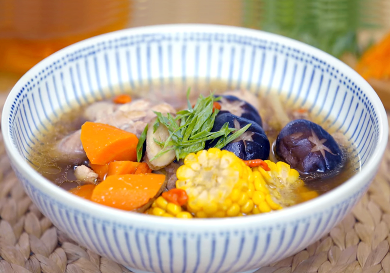清燉牛蒡雞湯 (影音)