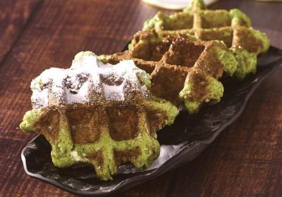 丸久小山園抹茶比利時鬆餅