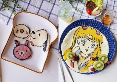 美少女戰士端上餐桌！療癒「彩繪鬆餅」用麵糊畫畫超簡單