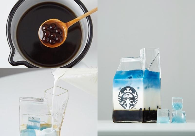 高顏值黑糖珍珠飲品DIY「湛藍奶茶」漸層配色好消暑 高顏值黑糖珍珠飲品DIY「湛藍奶茶」漸層配色好消暑