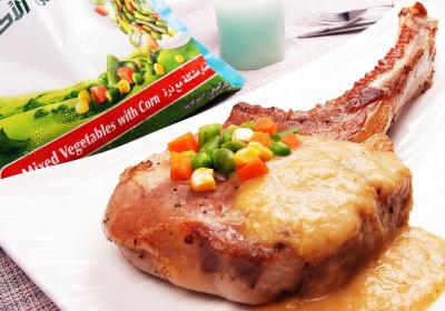 三色蔬菜豬排 解決寶貝挑食問題