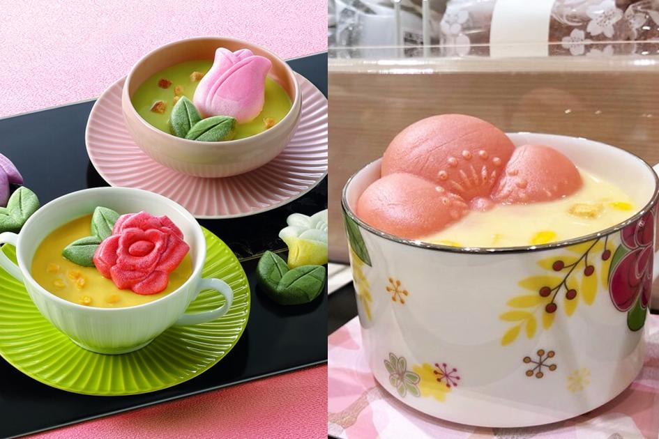 美麗花朵漂浮在碗裡！日本傳統甜點變鹹食  倒入熱水秒變茶...