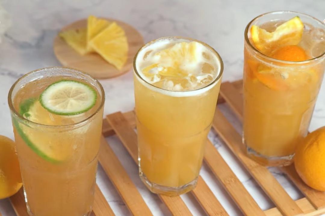 夏天學會３款「水果綠茶特調」不用買手搖！柳橙、鳳梨酸甜好喝