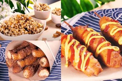 肉桂吉拿棒、美式炸熱狗、焦糖爆米花！３種追劇美食在家做