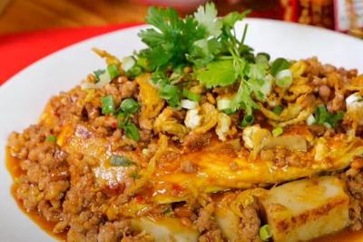 蘿蔔糕升級吃法！混搭魚香醬汁濃郁開胃