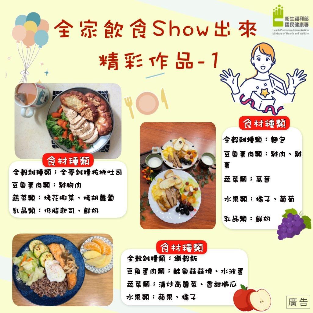 怎麼吃才均衡？國健署示範「６種搭配法」早午晚餐外食也輕鬆達標