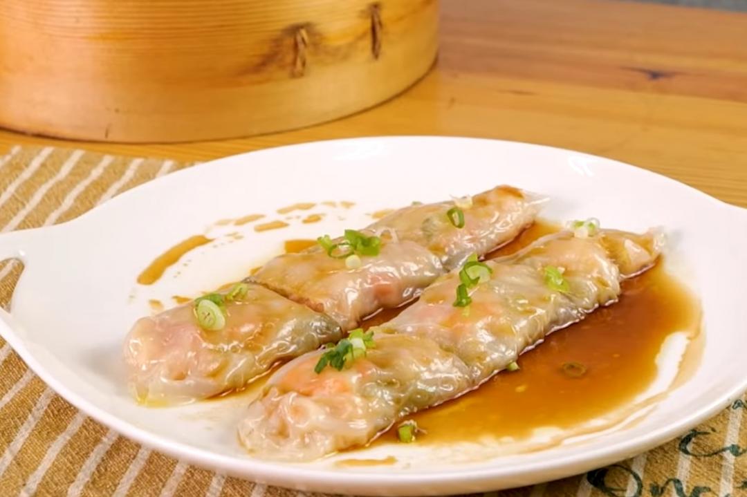 越南米紙快速做「鮮蝦腸粉」！減脂期也能吃的低卡港點
