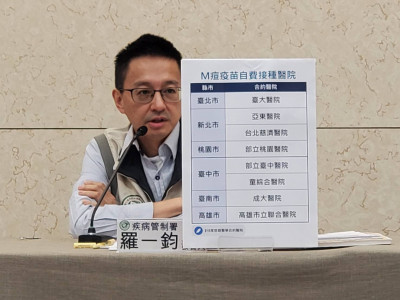 12月起開放自費M痘疫苗 8家醫院可打每劑近7千元