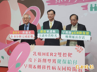 健保擴大癌藥給付145億 石崇良：乳癌治療快接軌國際
