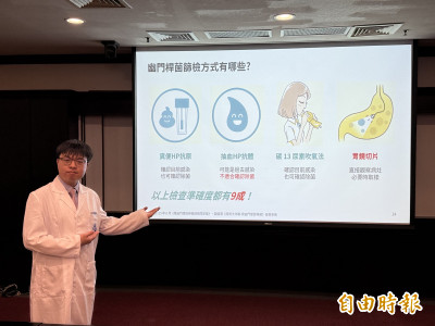8旬嬤檢出幽門桿菌1年半不理會 排大量黑便胃癌上身了