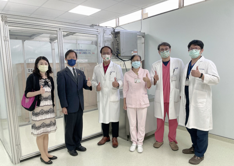 新營醫院加護病房的負壓隔離艙。(院方提供)