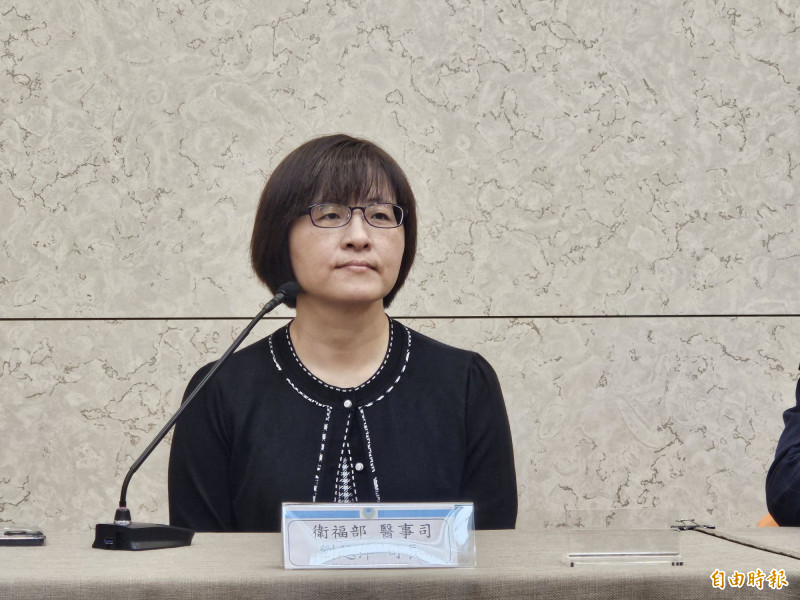 衛福部醫事司長劉越萍表示，會配合藥界建議做一些醫院藥師制度上面的研議。（記者林惠琴攝）