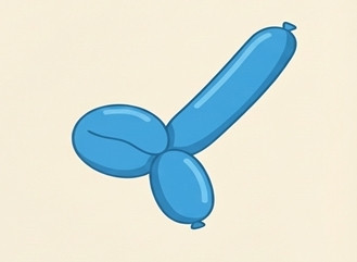 大腸扭轉如同折氣球般示意圖。(民生醫院提供) 大腸扭轉如同折氣球般示意圖。(民生醫院提供)