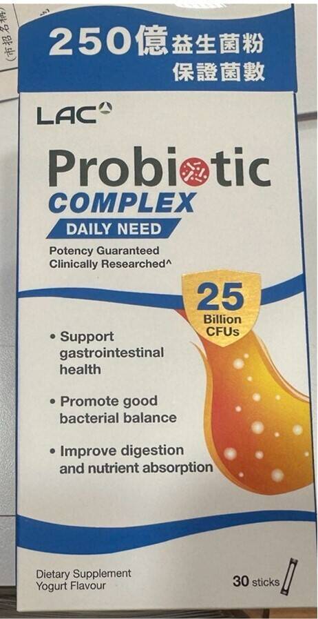 知名保健品牌出包！LAC益生菌數標示不實被罰8萬