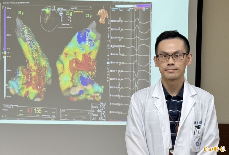 台南麻豆新樓醫院心臟內科醫師蘇柏學提醒民眾在新的一年，消耗自己的心跳開始。 （記者楊金城攝）