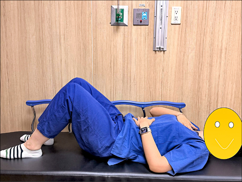 ▲全式呼吸。(照片提供/物理治療師戴汝) ▲全式呼吸。(照片提供/物理治療師戴汝)