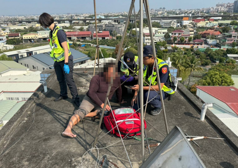 台中一名男子清洗水塔時意外觸電昏迷  幸學徒及時施以CPR並報警挽回一命