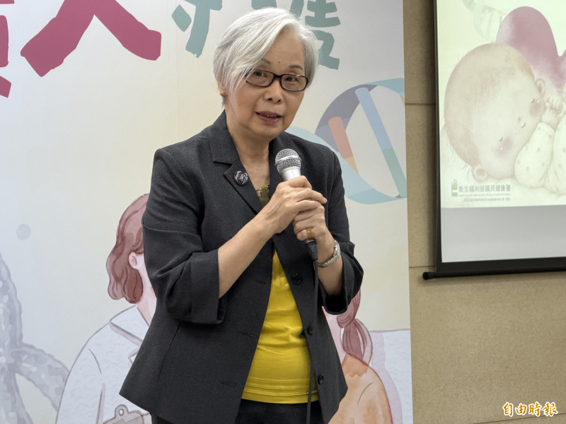 罕見疾病基金會創辦人陳莉茵表示,新生兒篩檢是台灣做得非常好的制度,等於送給每個新生兒出生後最重要的健康禮物。(記者羅碧攝) 罕見疾病基金會創辦人陳莉茵表示,新生兒篩檢是台灣做得非常好的制度,等於送給每個新生兒出生後最重要的健康禮物。(記者羅碧攝)