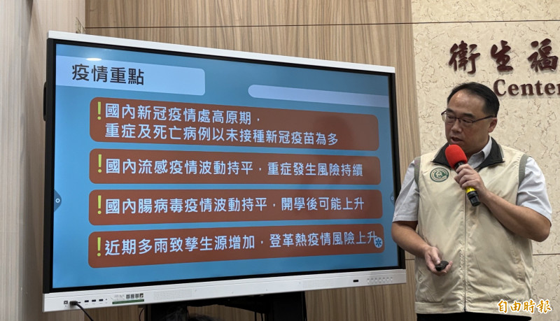 新冠疫情仍處高峰！60多歲男染疫重症亡 疾管署籲開學防4大傳染病
