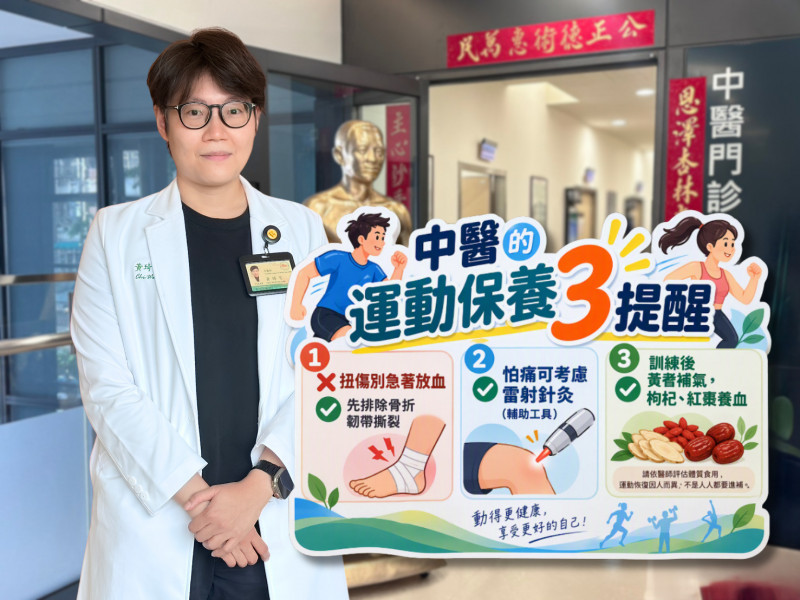 運動後酸痛、扭傷怎辦？中醫師：訓練與修復平衡是關鍵