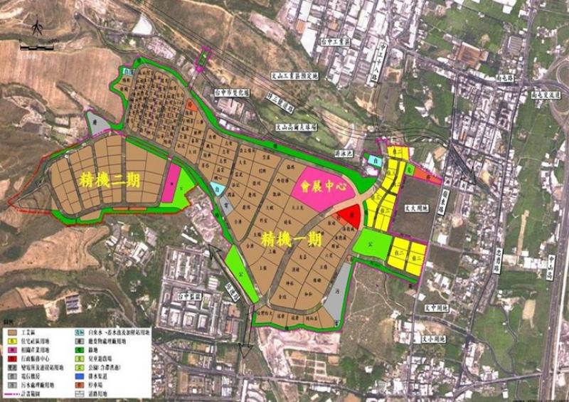 台中市政府預計將投入11.6億開發精科二期。(台中市精密機械科技創新園區網站)