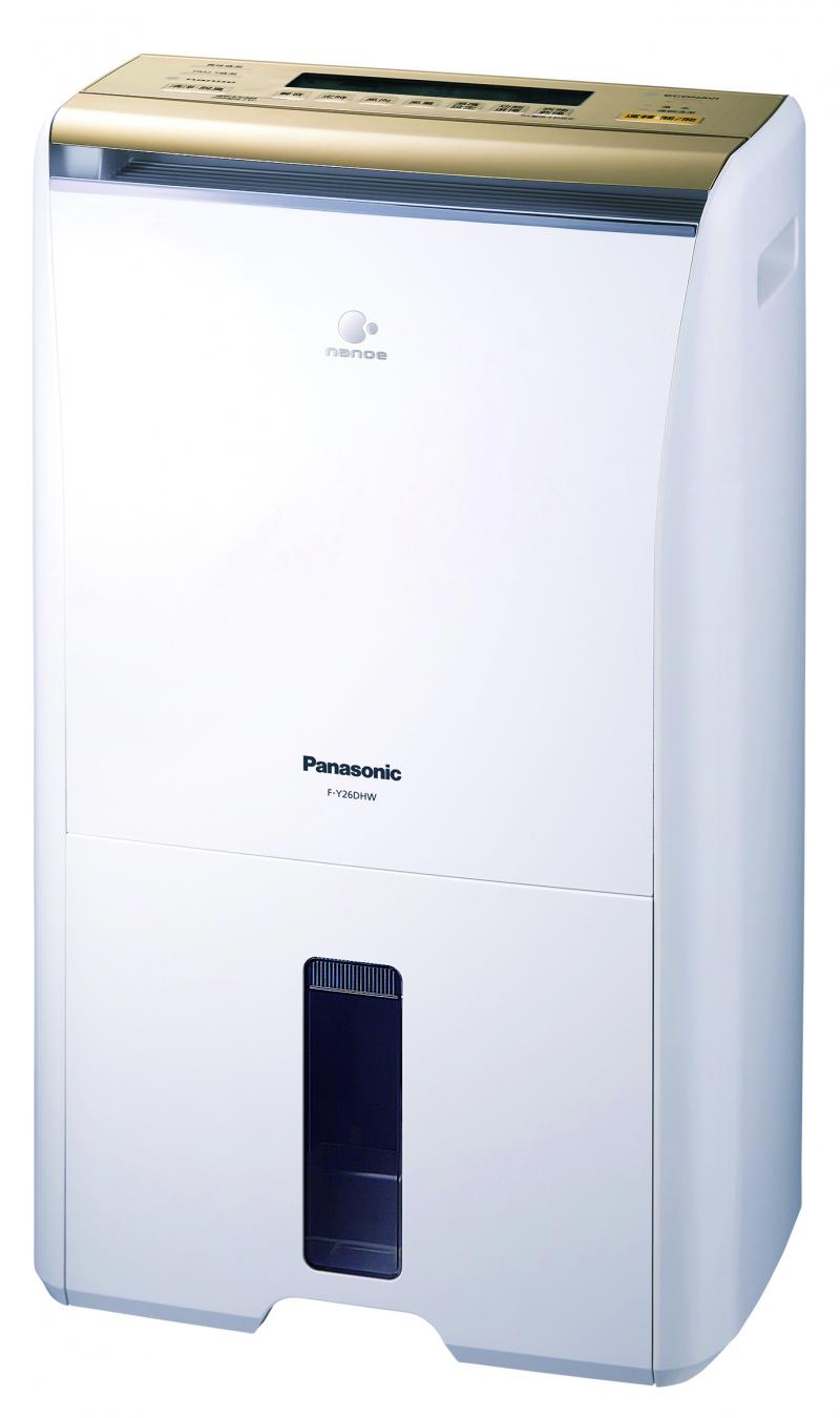 Panasonic清靜除濕機10L (F-Y20DHW)，空氣除濕清淨機二合一，有nanoe奈米淨化抑菌、除臭，HEPA集塵濾網及SGS認證阻絕PM2.5。(燦坤提供)