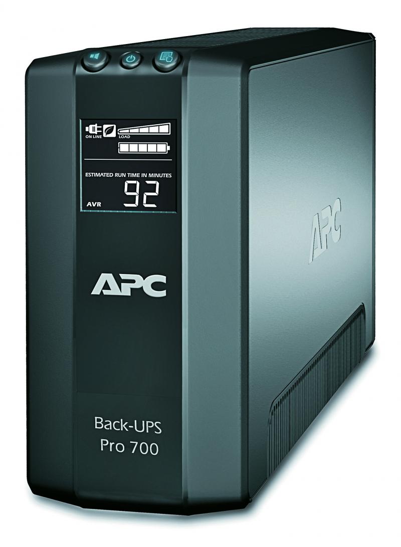 APC700VA在線互動式不斷電系統BR700G-TW，Line-Interative6個電源插座，自動電壓調整(AVR)可立即更正電壓波動。(燦坤3C提供)