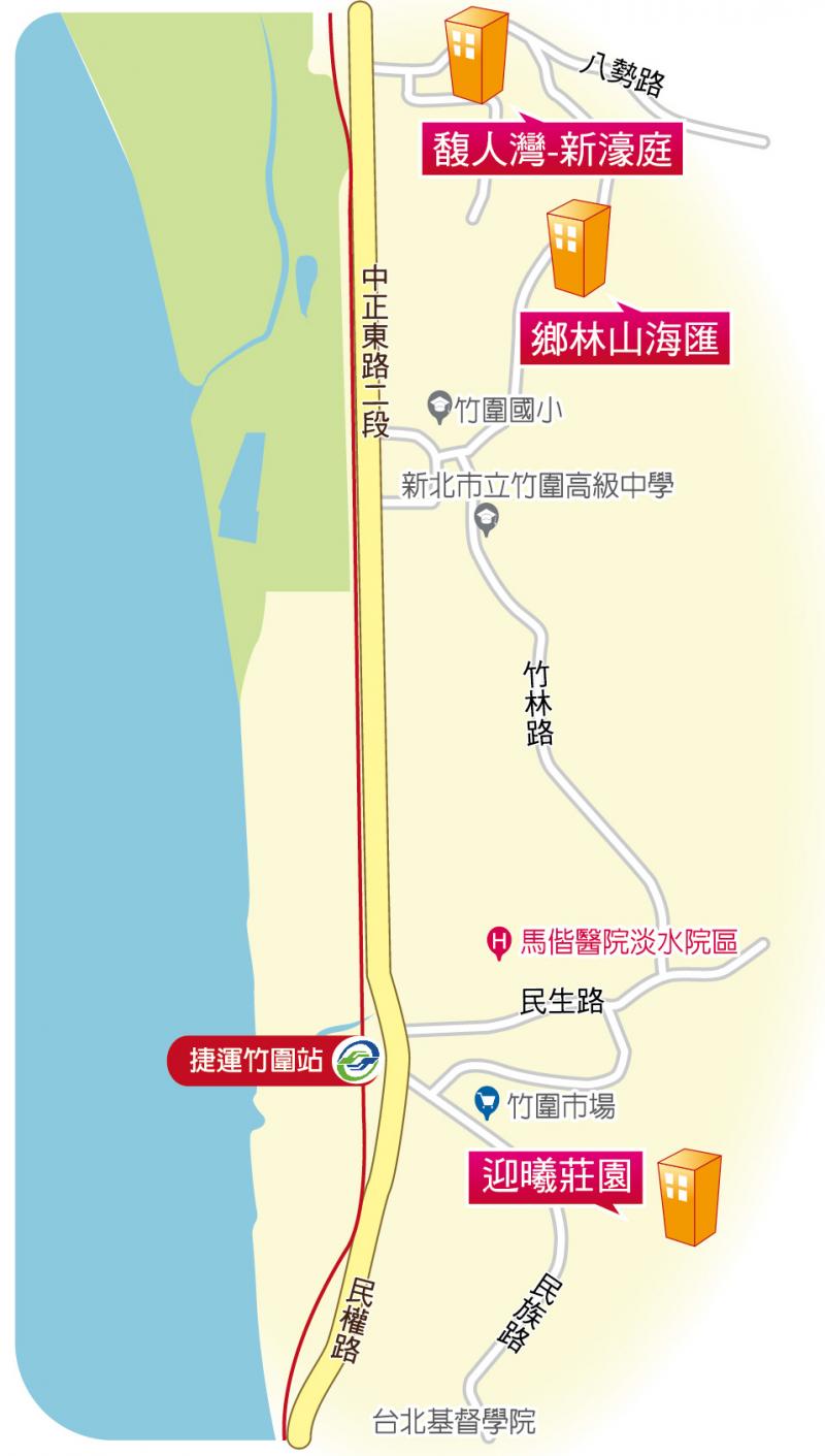 【台北】竹圍站 入手門檻低 享河岸景觀