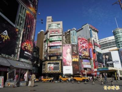 西門町美妝店、伴手禮店出走 空置率急升5%