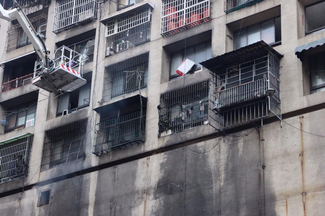 高雄市鹽埕區「城中城」大火釀46人死亡、41人受傷，成為高雄單一建築最慘烈火災案件。(圖/高雄市政府提供)