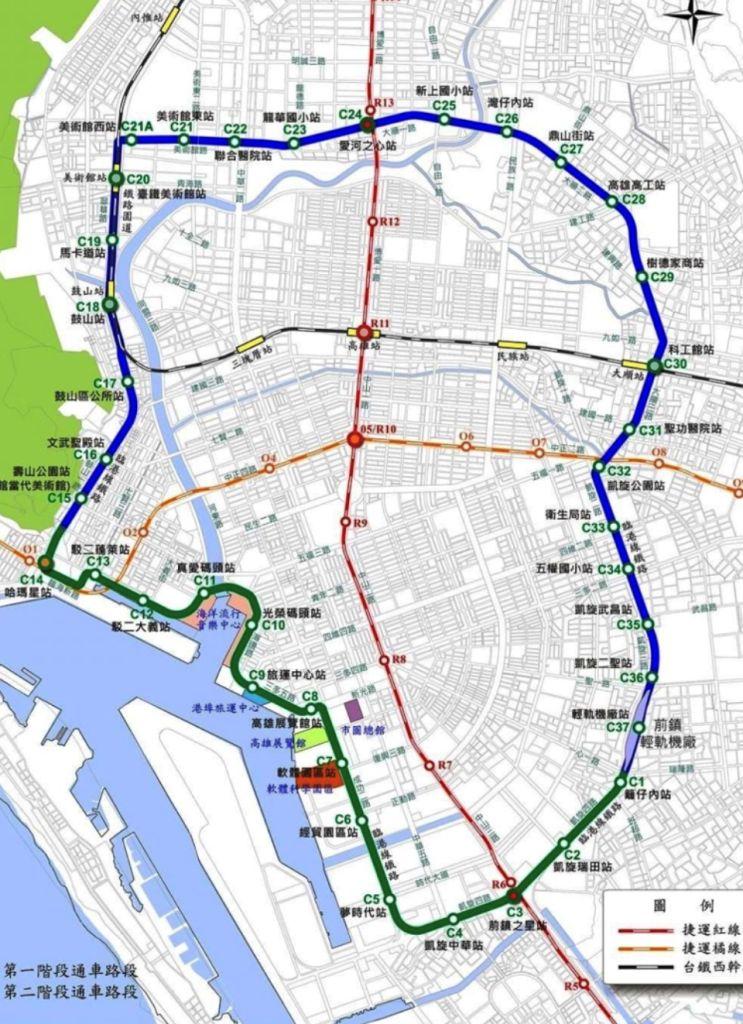 輕軌即將於2023年底達成二年成圓目標。（圖：高市府提供）