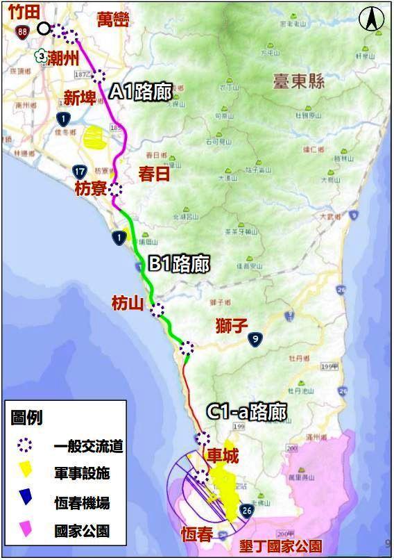 除屏南快速公路外，國道10號里港交流道延伸新威大橋新闢公路已於112年12月12日動工，高雄屏東間東西向第二條快速公路則於二階環評階段。（圖：屏縣府提供）