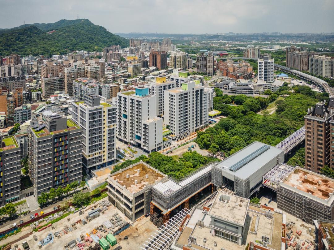 三峽北側整體開發區空拍照片。(圖/新北市城鄉局提供)