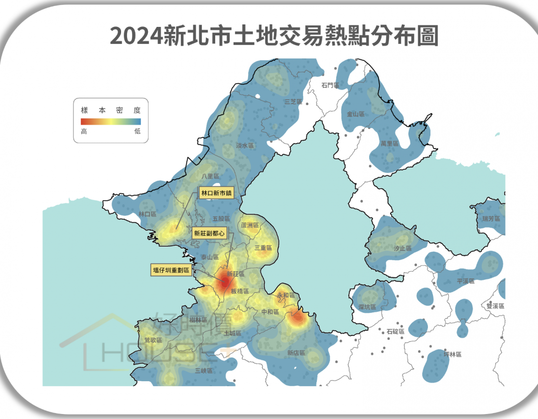 開發商湧入新北 林口土地漲幅44％居冠 「另一熱區」反下跌