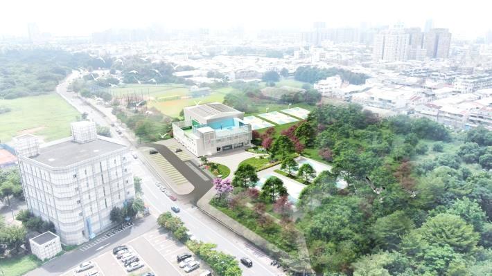 南市府斥資2億元，將在永康忠孝公園興建永康區全民運動館，日前已開工，工程預計於115年中旬完工，以提供永康區居民嶄新運動休憩空間，忠孝公園附近永康復國商圈，預售新案訴求永康鬧區最後3字頭。(圖:南市府提供)