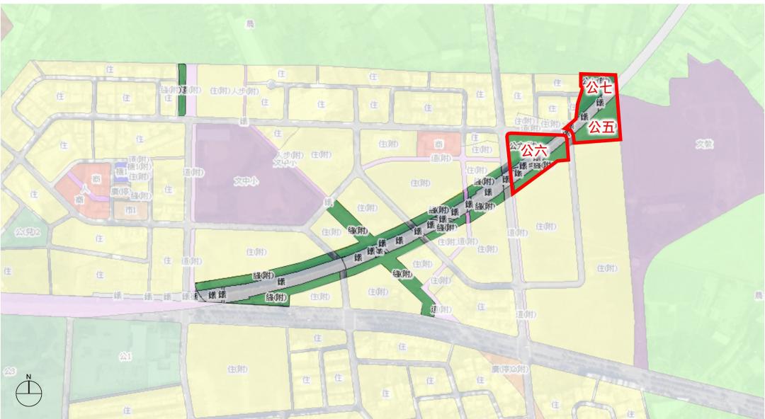 高市府工務局正式啟動公園開闢工程！本次第一期工程為公五、公六、公七公園用地及綠地，總面積約為1.76公頃。(圖:高市府工務局提供)
