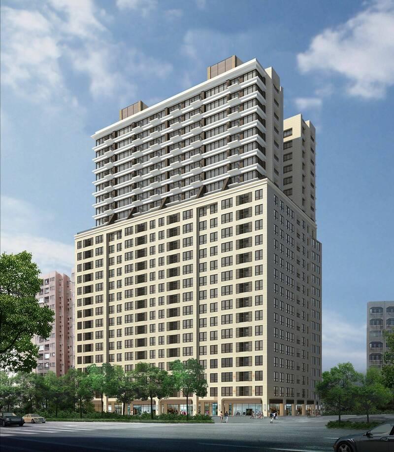 社區更新後將興建地上24層住家。（台北市更新處提供）