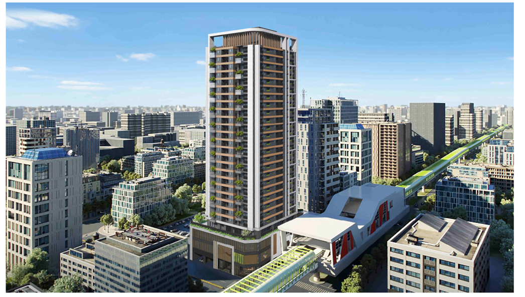 文心崇德站建築設計示意圖。（日勝生提供）