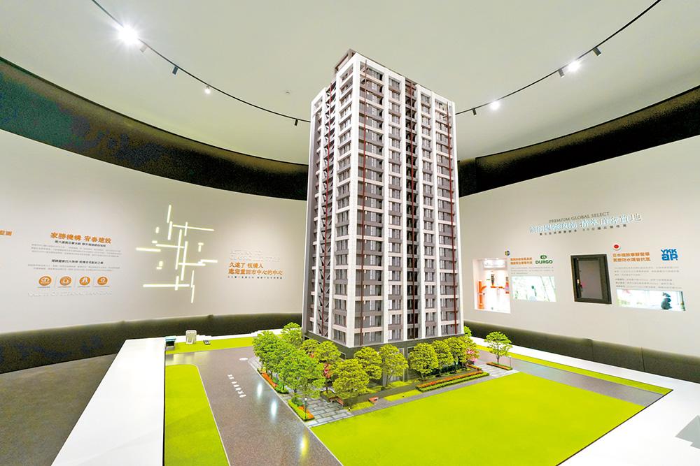 「松柏大院」主推34.6坪A2與B2的3房戶型。