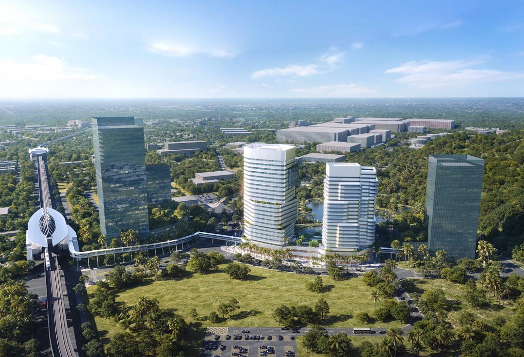 高市府捷運局配合台積電高雄廠興建及量產，於捷運R17世運站東側A5街廓辦理公辦都市更新招商，預計引資93億元，未來完工後將提供A級商辦及員工住宅供半導體、AI產業進駐使用，捷運局考量近期國內外經濟情勢變化，將截標期延後4個月至12月5日止。(圖:高市府捷運局提供)