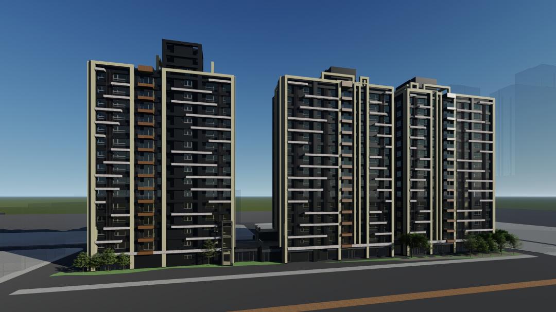 新北市樹林潭興街海砂屋社區未來將興建三棟15層新大樓，並規劃托老中心。(圖/新北市政府提供)